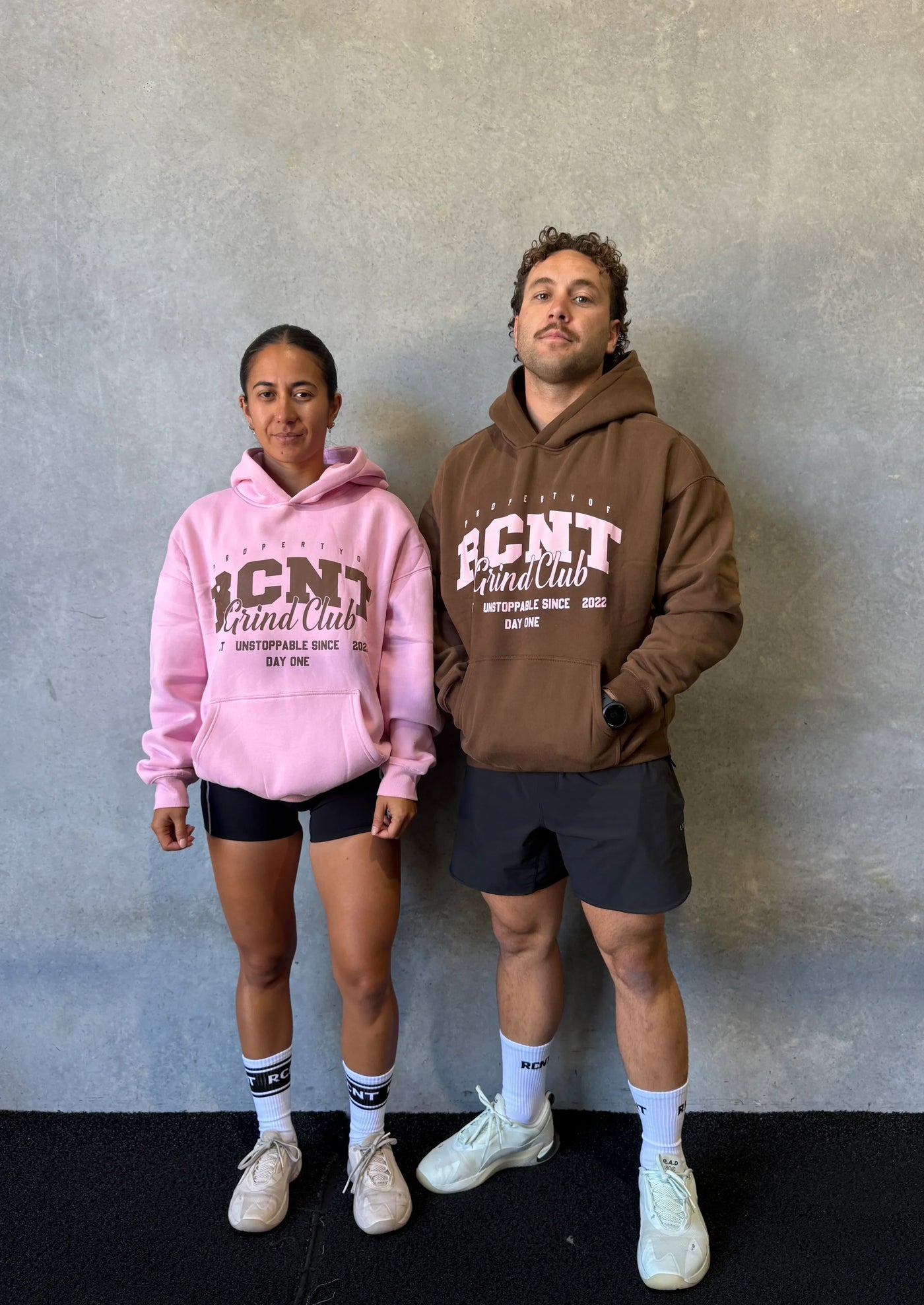 RCNT heavyweight hoodie worn by models